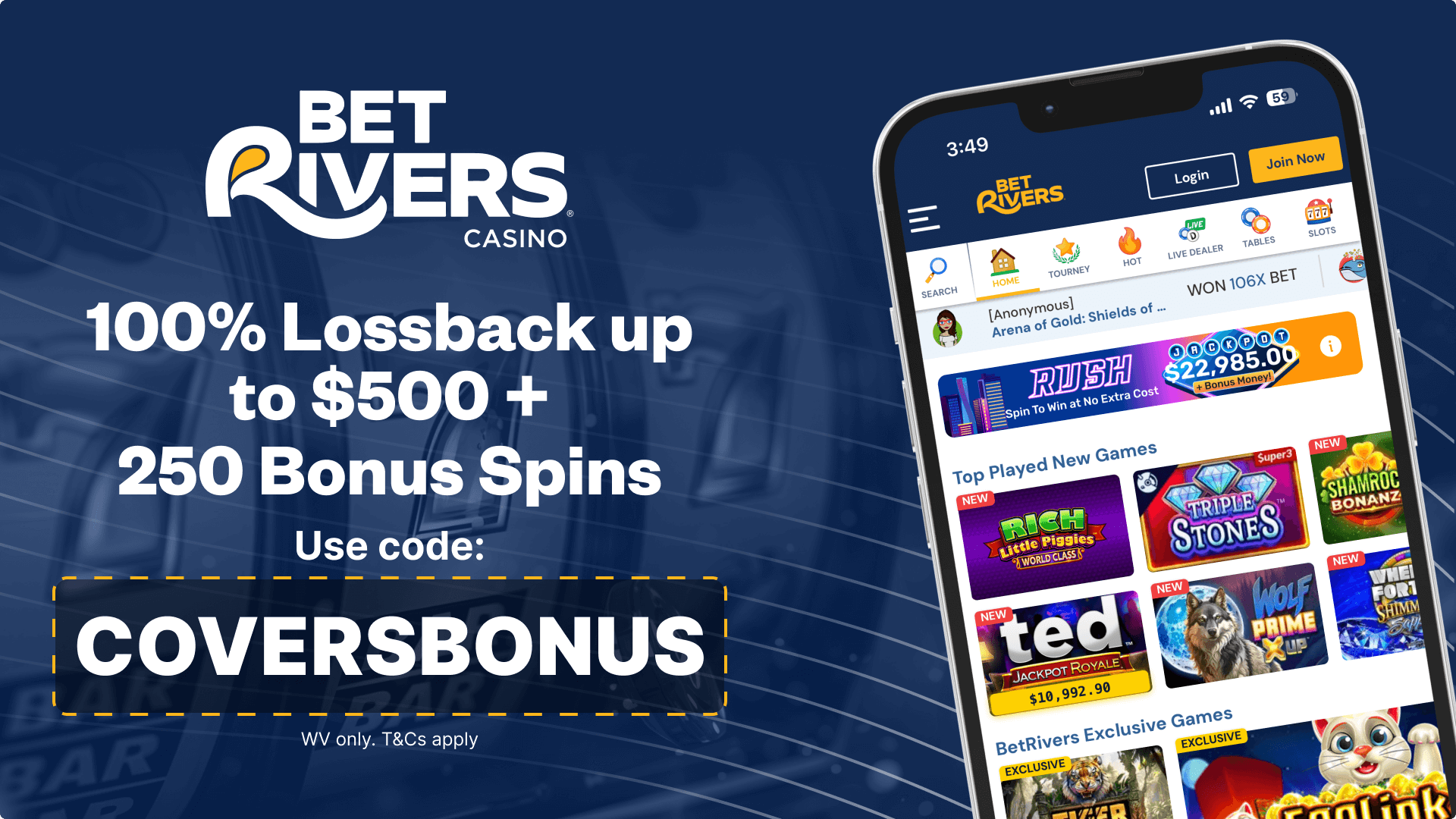 BetRivers Casino welcome bonus